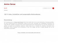 amino-sense.de Webseite Vorschau