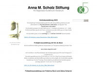 annamscholz-stiftung.de Webseite Vorschau