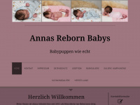 annasrebornbabys.de Webseite Vorschau