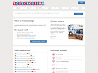 postcrossing.com Webseite Vorschau
