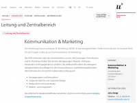 kommunikation.unibe.ch Webseite Vorschau