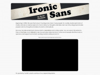 ironicsans.com Webseite Vorschau