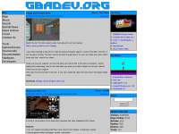 gbadev.org Webseite Vorschau