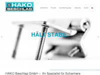 hako-beschlag.de Webseite Vorschau