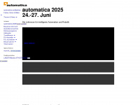 automatica-munich.com Webseite Vorschau