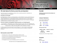amoroso-bestattungen.de Webseite Vorschau
