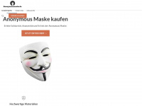 anonymousmaske.de Webseite Vorschau