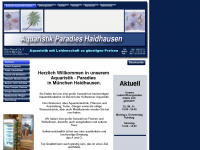 aquaristik-paradies.net Webseite Vorschau