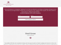 hotel-krone.com Webseite Vorschau