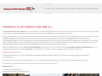 carneval-club-hameln.de Webseite Vorschau