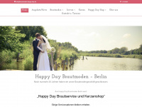 brautmoden-happy-day.de Webseite Vorschau