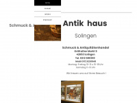antikhaus-solingen.de Webseite Vorschau