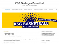 ksg-basketball.de Webseite Vorschau