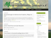 arbeitsinitiative-letschin.de Webseite Vorschau