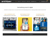 artviper.eu Webseite Vorschau