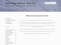 antiquariat-folio.de Webseite Vorschau