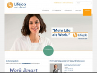 lifejob.ch Webseite Vorschau