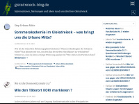 gleisdreieck-blog.de Webseite Vorschau