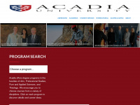 acadiau.ca Webseite Vorschau