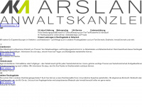 anwaltskanzlei-arslan.de Webseite Vorschau