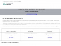anwaltskanzlei-nienhaus.de Webseite Vorschau