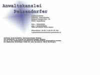 anwaltskanzlei-petzendorfer.de Webseite Vorschau