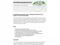 architekturprogramme.de Webseite Vorschau