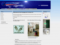 arcotronic.com Webseite Vorschau