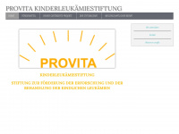 provita-kinderleukaemiestiftung.li Webseite Vorschau