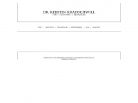 kerstin-kratochwill.de Webseite Vorschau