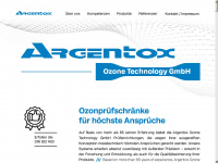 argentox-ozone-technology.de Webseite Vorschau