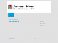 armin-hain.com Webseite Vorschau
