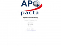 apopacta.de Webseite Vorschau