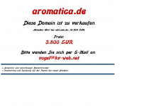 aromatica.de Webseite Vorschau