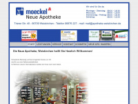 apotheke-weiskirchen.de Webseite Vorschau