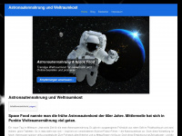 astronautennahrung.net Webseite Vorschau