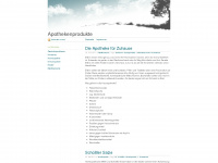 apothekenprodukte.wordpress.com Webseite Vorschau