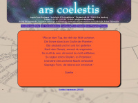 ars-coelestis.de Webseite Vorschau
