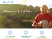 aton-schule.de Webseite Vorschau