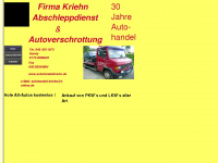 autohandelkriehn.de Webseite Vorschau