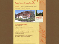 appartementhaus-sareiter.de Webseite Vorschau