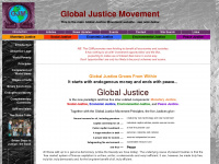 globaljusticemovement.net Webseite Vorschau
