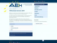 aeh-europe.de Webseite Vorschau