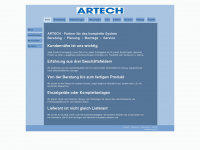 artech-saugtechnik.eu Webseite Vorschau