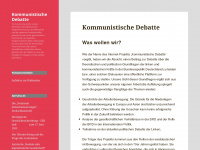 kommunistische-debatte.de Webseite Vorschau