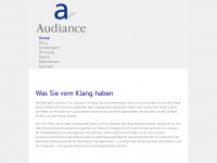 audiance.net Webseite Vorschau