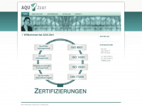 aqu-zert.com Webseite Vorschau