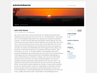 automotoboerse.wordpress.com Webseite Vorschau