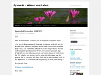 ayurvedagarden.wordpress.com Webseite Vorschau