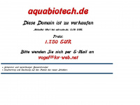 aquabiotech.de Webseite Vorschau